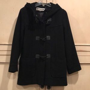 Wool toggle coat